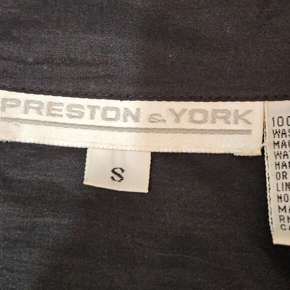 Preston & York Silk Blouse Small Mixed Animal Prints Leopard Zebra Maximalist - Picture 6 of 9